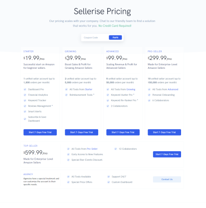 Sellerise price