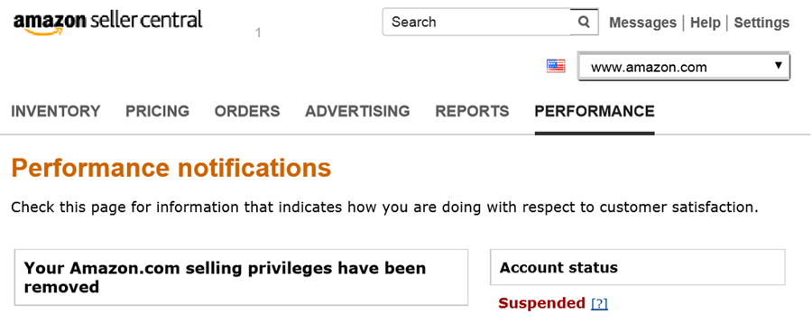 performance notification